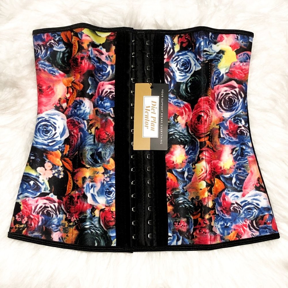 SMALL FLORAL WAIST TRAINER CORSET CINCHER (S)